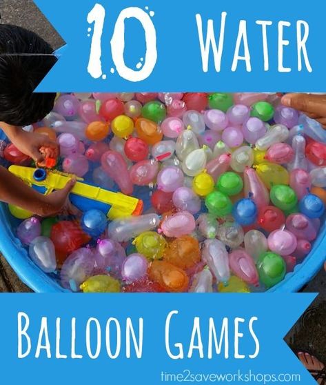 Balloon Games For Kids, Water Balloon Games, Balloon Games, Youth Groups, Youth Games, Youth Group Games, Water Games, Water Party, Games For Teens