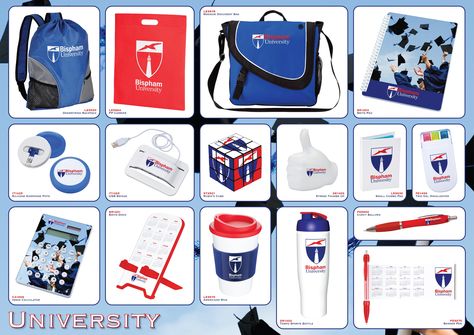 Promotional Merchandise for Universities and Colleges College Merchandise Ideas, College Merch Ideas, School Merchandise Ideas, College Merchandise, University Merch, College Merch, University Merchandise, Merchandise Ideas, Company Swag