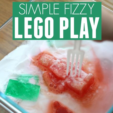 Simple Fizzy Play with Frozen LEGO bricks - Toddler Approved Fizzy Play, Lego Activities For Kids, Lego Stem Challenge, Lego Camp, Lego Math, Letter Sound Activities, Lego Activities, Summer Preschool, Awesome Lego