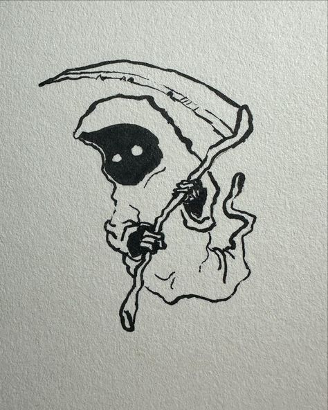 Ghost Ink Drawing, Ghost Drawing Scary Dark, Cracked Skull Drawing, Spooky Season Doodles, Small Notebook Drawings, Cute Ghost Drawings Aesthetic, Spooky Halloween Drawings Easy, Aesthetic Ghost Drawing, Frankenstein Doodle