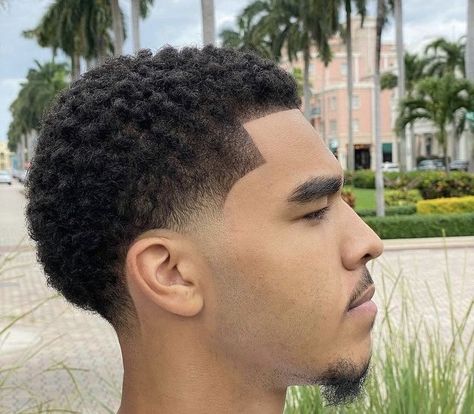 Taper Fade Afro, Afro Hair Fade, Low Haircuts, Temp Fade Haircut, Taper Fade Short Hair, Fade Haircut Curly Hair, Low Taper Fade Haircut, Men Fade Haircut Short, Taper Fade Curly Hair