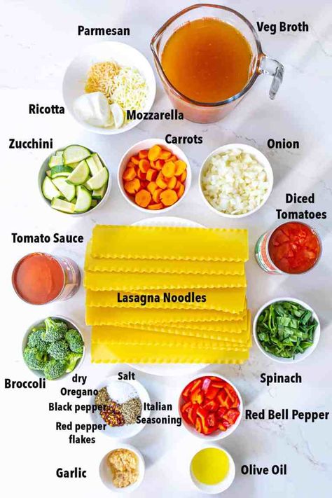 Vegetarian Lasagna Soup - Shweta in the Kitchen Veggie Lasagna Soup Recipe, Veggie Lasagna Soup, Lasagna Recipe Vegetarian, Veg Lasagna Recipe, Easy Chicken Lasagna Recipe, Veg Lasagna, Vegetarian Lasagna Soup, Easy Vegetable Lasagna, Meatless Lasagna