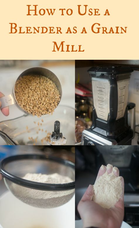 Are you wanting to grind your own flour, but don't have a grain mill? No need to worry...you can use a blender! Here's some quick tips on ho... Cooking Kale, Make Flour, Homemade Bread Recipes, Pizza Dessert, Katie Clark, Grain Mill, Ninja Recipes, Vitamix Recipes, Thrifty Living