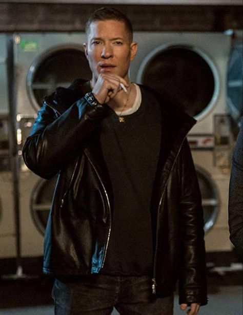 Tommy Egan Power, Power Tommy, Tommy Egan, Power Tv Show, Joseph Sikora, Mens Leather Jacket Vintage, Halloween Jacket, Leather Jacket With Hood, Vegan Leather Jacket