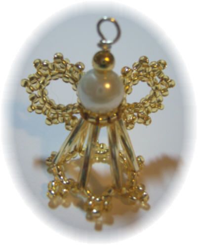 3D Beaded Angel Pattern Image Only Angel Pattern, Beaded Angels, Angel Crafts, Beaded Christmas Ornaments, Christmas Bead, Beaded Crafts, Beaded Animals, Beading Projects, Noel Christmas