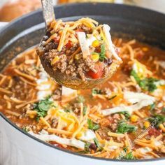 Loaded Beef Enchilada Soup · Easy Family Recipes Beef Enchilada Soup, Enchilada Soup Crockpot, Soup With Ground Turkey, Ground Beef Beans, Enchilada Soup Recipe, Easy Beef Enchiladas, Ground Beef Enchiladas, Beef Enchilada, Mexican Soup