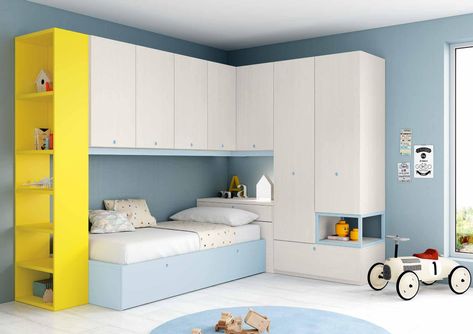 Modular Bedroom, Room Color Combination, Bedroom Wardrobe Design, Colorful Kids Room, Bedroom Design Inspiration, Boy Bedroom Design, Kids Room Furniture, Kids Interior Room, Bedroom Space