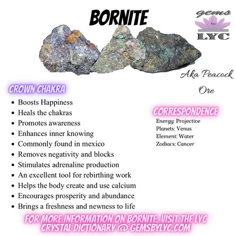 Bornite Crystal Meaning, Peacock Ore Meaning, Peacock Ore Crystal Meaning, Lilith Symbol, Peacock Ore, Human Design System, Divine Feminine Spirituality, Types Of Crystals, Crystals Healing Properties