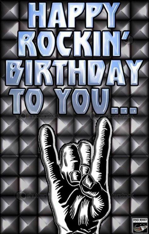 Happy Rockin' Birthday To You Happy Birthday Funny Humorous, Happy Birthday Man, Birthday Quotes For Him, Birthday Wishes Funny, Happy Birthday Meme, Happy Birthday Funny, Happy Birthday Pictures, Birthday Quotes Funny, Birthday Wishes Quotes