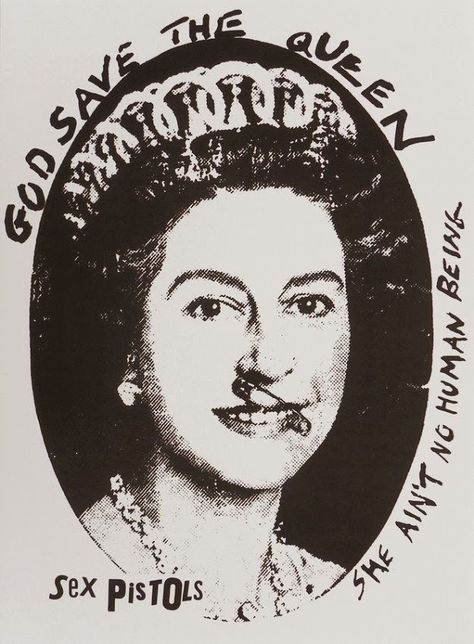 Vivienne Westwood Punk, Vivienne Westwood T Shirt, Jamie Reid, Punk Logo, 70s Punk, God Save The Queen, Punk Poster, Queen Poster, Punk Art