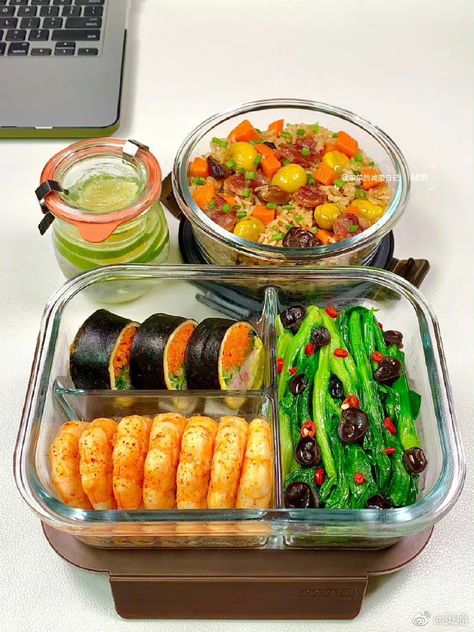 Food Box Aesthetic, Delicious Food Image, Healthy Eating Meal Plan, Healthy Lunch Snacks, Healthy Food Menu, Healthy Lunch Meal Prep, Healthy Lunchbox, Easy Healthy Meal Prep, Makanan Diet