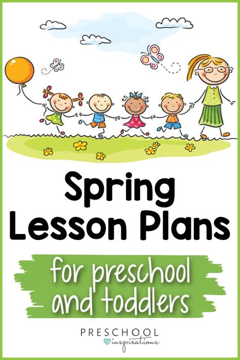 Spring Lesson Plans For Preschool, Lesson Plans For Preschool, April Lesson Plans, Spring Lesson Plans, April Preschool, Daycare Lesson Plans, Spring Theme Preschool, Seasons Lessons, Spring Preschool Activities