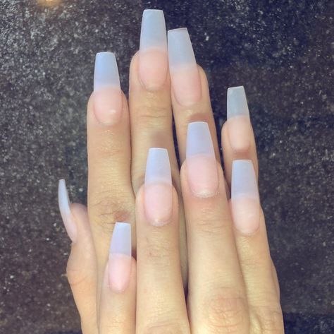 Oh, and here’s what they look like naked: | Coffin Nails Are The Most Badass Trend To Come Out Of 2015 Clear Acrylic Nails, Space Nails, Nail Trend, Long Acrylic Nails Coffin, Almond Nail, Clear Nails, Coffin Nails Designs, Nail Shapes, Manicure E Pedicure