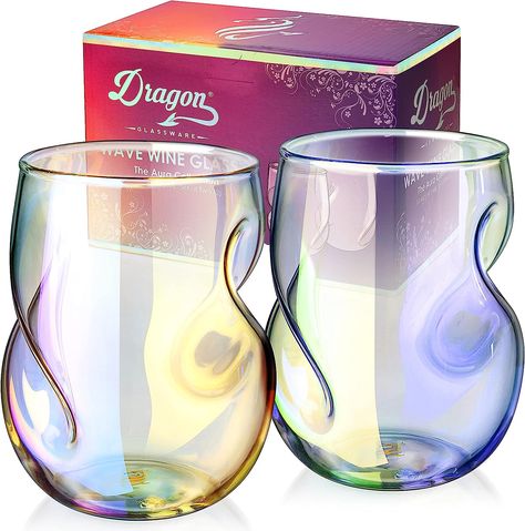 Frosted Wine Glasses, Unique Wine Glasses, Types Of Red, Iridescent Color, White Wine Glasses, Red Wine Glasses, Wine Glass Set, Stemless Wine Glasses, Wine Enthusiast