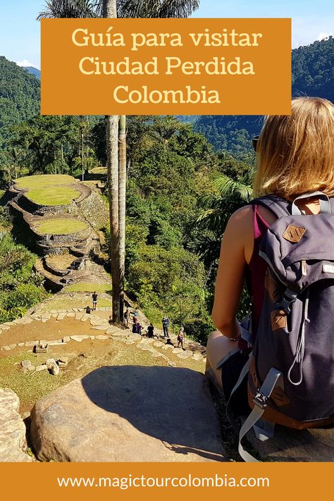 No te pierdas esta guía para visitar Ciudad Perdida Colombia. Este sitio arqueológico de la Sierra Nevada de Santa Marta es uno de los más importantes de Colombia e inclusive de Sudamérica. El lugar es completamente encantador y mágico. Un imperdible para colombianos y visitantes. Outfit Guatape Colombia, Where To Stay In Bogota Colombia, Bogota Colombia Travel, Lost City Trek Colombia, Visit Colombia, Santa Marta, Lost City, Sierra Nevada, Nature Lover