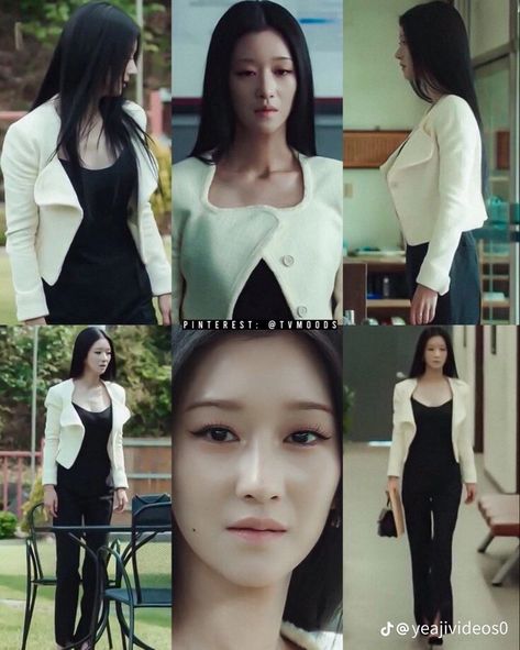 Eve Korean Drama Outfit, Eve Drama Outfit, K Drama Office Outfit, Seo Yeji Outfit, Kdrama Outfits Women Rich, Eve Kdrama Outfits, Work Outfits Women Korean, Kdrama Outfit Ideas, K Drama Outfits Womens Fashion