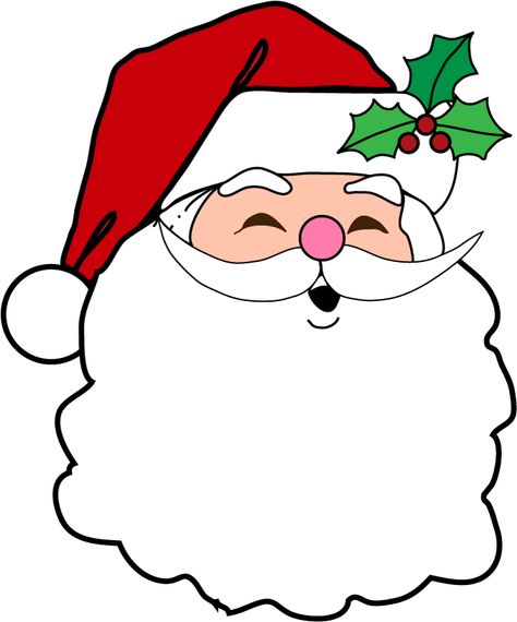 View full size Christmas Santa Face Transparent Images - Christmas Party Invitation Card Clipart and download transparent clipart for free! Like it and pin it. Face For Drawing, Images Of Santa Claus, Christmas Drawings For Kids, Santa Claus Face, Santa Template, Santa Claus Images, Christmas Props, Christmas Applique, Christmas Rugs