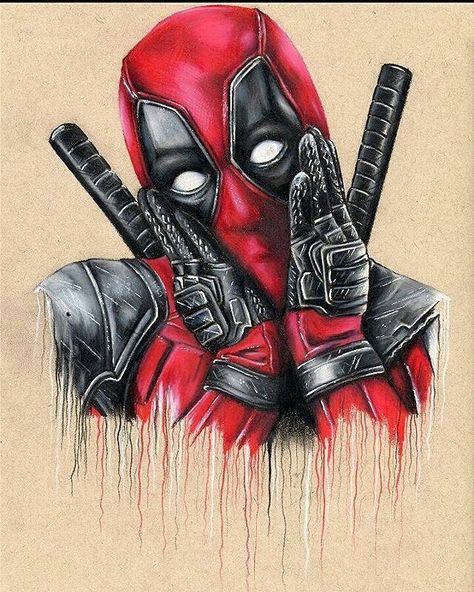 A Drawing, Deadpool, Pencil, Marvel, On Instagram, Instagram, Art