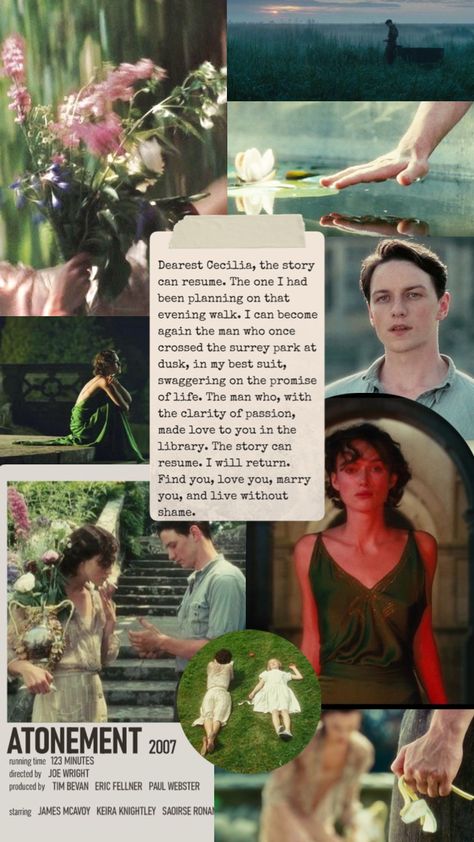 Atonement Fanart, Atonement Movie Aesthetic, Atonement Aesthetic Wallpaper, Atonement Wallpaper, Atonement Art, Atonement Aesthetic, Atonement Quotes, Atonement 2007, Atonement Movie