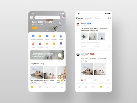 Mego app Home and Discovery Page by Rintola | Dribbble Homepage App Design, App Homepage Design, App Homepage, Desain Ux, Ui Design Mobile, App Home Screen, Ui Ux 디자인, Apps Design, Ux Mobile