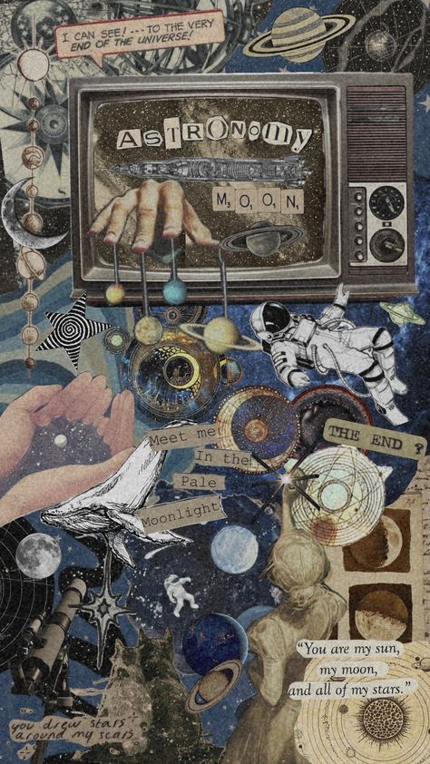 #astronomy Astronomy Collage, Gender Fluid Wallpaper, Really Cool Wallpapers, Grunge Posters, Iphone Wallpaper Classy, Goth Wallpaper, Collage Wallpaper, Sailor Moon Wallpaper, Man Wallpaper