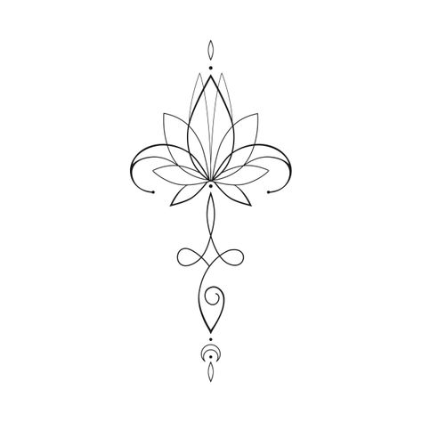 Yoga Tattoos, Lotus Tattoo Design, Tato Henna, Unalome Tattoo, Mushroom Tattoos, Tatuaje A Color, Traditional Tattoo Design, Sternum Tattoo, Lotus Tattoo