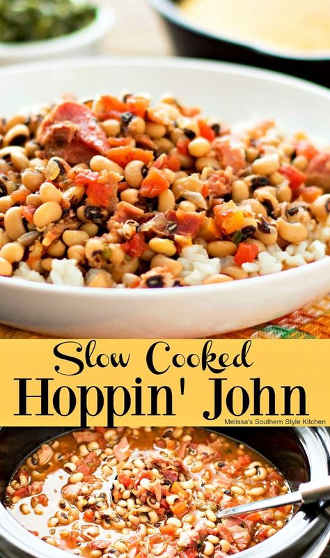 Hoppin John Recipe, Pulled Turkey, Recipe Slow Cooker, Hoppin John, Beans And Rice, Pea Recipes, Crock Pot Slow Cooker, Crockpot Recipes Slow Cooker, Southern Cooking