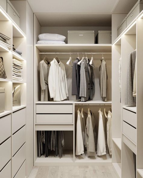 Small Dressing Rooms, Dream Closet Design, Walk In Closet Design, Closet Design Layout, Luxury Closets Design, Closet Layout, Wardrobe Room, Closet Remodel, Closet Decor