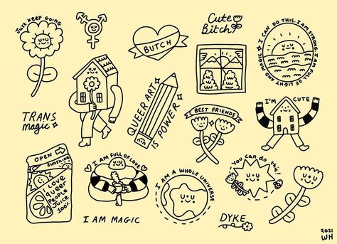 Wednesday Holmes, Pride Tattoo, History Tattoos, Flash Sheet, Temporary Tattoo Designs, Stick And Poke, Tattoo Flash Art, Dream Tattoos, Black Ink Tattoos