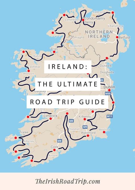 Ireland Road Trip Itinerary, Ireland Road Trip, Ireland Itinerary, Road Trip Map, Road Trip Planner, Arizona Road Trip, Ireland Vacation, Us Road Trip, Trip Planner