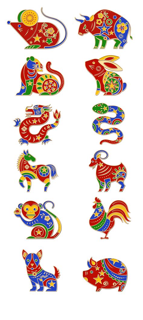 Chinese Zodiac Signs on Behance Chinese Zodiac Art Illustrations, Chinese Dragon Graphic Design, Chinese Zodiac Signs Art, 12 Zodiac Signs Art, Chinese Zodiac Illustration, Zodiac Signs Illustration, Cute Chinese Dragon, Lunar Astrology, Chinese Dragon Illustration