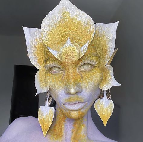 Indian Lotus, Bald Cap, Prosthetic Makeup, Sacred Lotus, Drag Makeup, Character Makeup, Smink Inspiration, Cool Makeup Looks, Fx Makeup