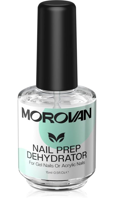 Morovan Acid Free Nail Dehydrator - Professional Dehydrator Nail Prep for UV Gel Nail Polish Acrylic Nails Fast Dry Dehydrator Nails 0.5 oz Natural Nail Primer Dehydrator Base Varnish Manicure Bonder Nail Polish Acrylic Nails, Polish Acrylic Nails, Nail Dehydrator, Gel Manicure At Home, Gel Primer, Nail Primer, Nail Prep, Beauty Finds, Uv Gel Nail Polish