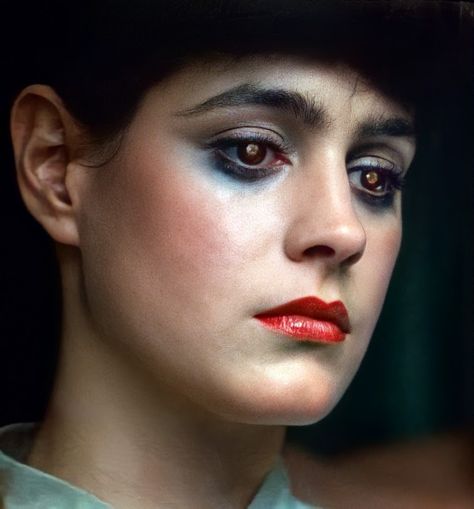 Eyes Moodboard, Rachel Blade Runner, Pencil Drawing Inspiration, Cosplay Design, Sean Young, Film Posters Art, Film Pictures, Skeleton Costume, Blade Runner 2049