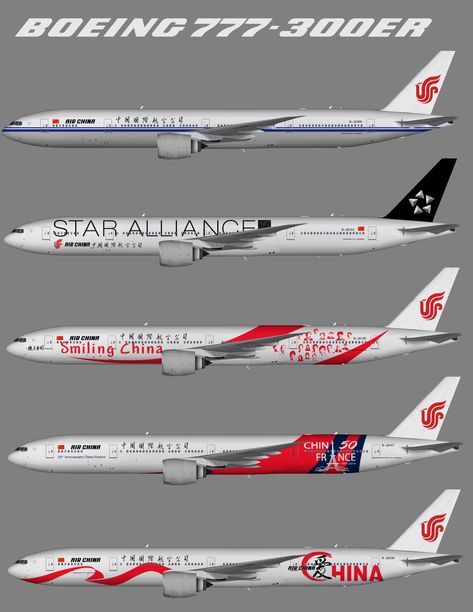 Air China Boeing 777-300ER (Representative Fleet) 777 300er, Microsoft Flight Simulator, China Airlines, Air China, Dubai Airport, Airline Logo, Fruit Stand, General Aviation, Boeing 777