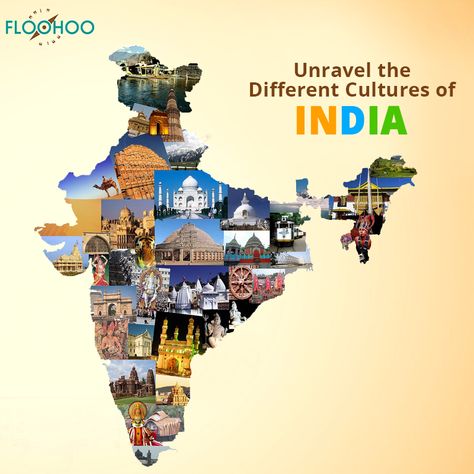 Unravel the Different Cultures of India Our homeland is truly endowed with diverse cultures,varied heritage, ancient traditions,glorious landscapes and variety of flavours.  Visit Our website to book a tour to India. For more details you can always reach us @ 099957 66691. We are happy to assist you.  #FloohooTravels #IndiaTourPackges #IncredibleIndia #SouthIndiaTourPackages #NorthIndiaTourPackages #IndiaTourism India Heritage Poster, Tourism In India Project, Monuments Of India Collage, Cultural Diversity India, Indian Tourism Poster, Indian Culture And Heritage, World Maths Day, Indian Tourism, Monument In India