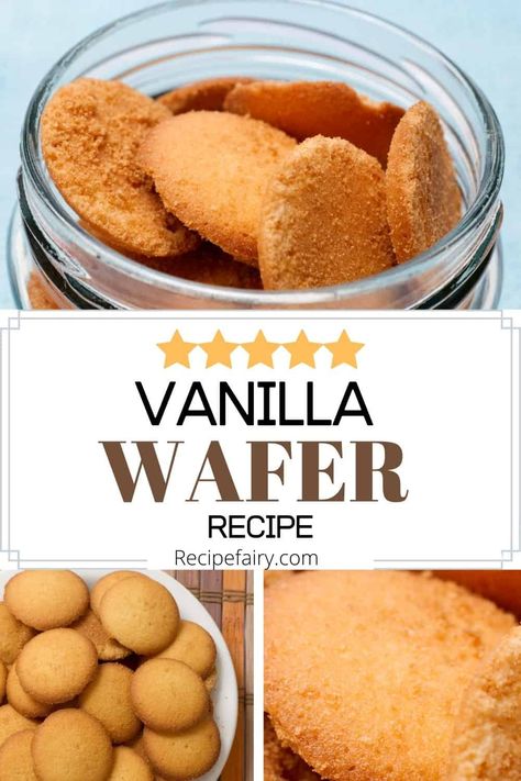 Vanilla Wafer Cookies Recipe, How To Make Wafer Cookies, Homemade Vanilla Wafer Cookies, Vanilla Wafer Cookie Recipe, Homemade Vanilla Wafers Recipe, Wafer Cookies Recipe, Nilla Wafer Recipes, Wafer Recipe, Wafer Cookie Recipe