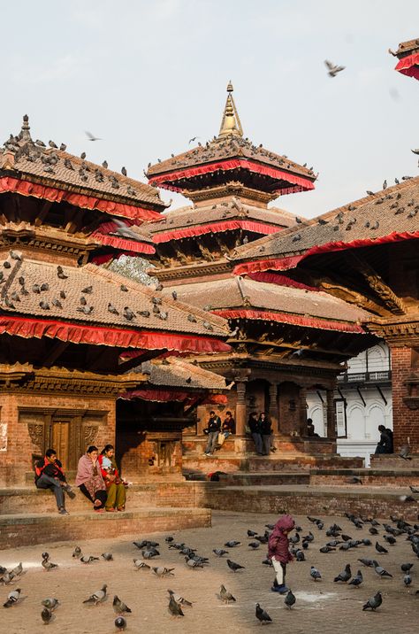 Durbar Square, Kathmandu, Nepal; The temples are so incredibly beautiful, it's overwhelming. Travel Countries, Travel Scenery, Monte Everest, Durbar Square, Nepal Kathmandu, Landlocked Country, Nepal Travel, Kathmandu Nepal, Halong Bay