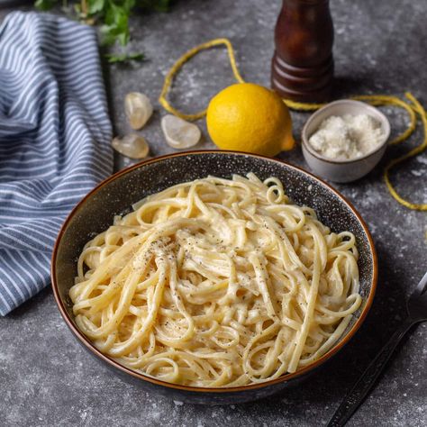 Pasta with Lemon Cream Sauce - Awesome on 20 Pasta With Lemon Cream Sauce, Lemon Cream Sauce Pasta, Chicken Goat Cheese, Pasta With Lemon, Kitchen Magick, Lemon Cream Sauce, Goat Cheese Stuffed Chicken, Lemon Spaghetti, Lemon Treats