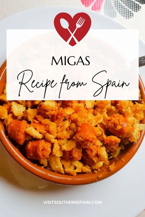 Are you looking for a Traditional Spanish Migas Recipe? You only need to try this authentic Migas recipe once because is by far the best breakfast you can make! This Migas recipe has everything you need to start your day for it's hearty and nutritious. This is an easy Migas recipe but it stands out thanks to the delicious combination of chorizo and eggs. No need to search other recipes for Migas, just try our flavourful & tasty Migas breakfast! #spanishmigas #migasrecipe #migas #migasbreakfast Spanish Migas Recipe, Spanish Migas, Easy Migas Recipe, Migas Recipe, Authentic Spanish Recipes, Spanish Breakfast, Easy Spanish Recipes, Traditional Spanish Recipes, Chorizo And Eggs