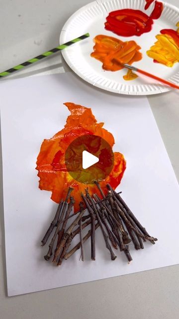 Amy Powell - Learning&ExploringThroughPlay on Instagram: "✨ BONFIRE PROCESS ART for Bonfire Night 🔥 SAVE to remember to give it a go! On the 5th of November across the U.K. bonfire night is celebrated.

Give this simple but effective blow art a try! 
Love Amy x x 

#learningthroughplay #playbasedlearning #earlylearning #sensoryplay #invitationtoplay #playmatters #preschool #play #kidsactivities #earlyyears #montessori #homeschool #toddleractivities #earlychildhoodeducation #eyfs #learningathome #montessoriathome #kids #education #playathome #finemotorskills #homeschooling #playideas #preschoolactivities #learningisfun #openendedplay #letthembelittle #playislearning #ourplay2day" November Art For Toddlers, Bonfire Night Crafts, Blow Art, 5th Of November, Preschool Play, November Thanksgiving, Playbased Learning, Montessori Homeschool, Invitation To Play