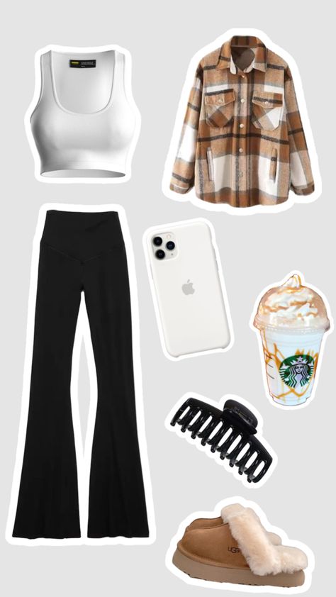 Starbucks Run Outfit, What To Wear To Starbucks, Starbucks Clothes, Starbucks Outfit, Clothes Layout, Fall Starbucks, Drinks Outfits, Outfit Collage, Starbucks Drinks