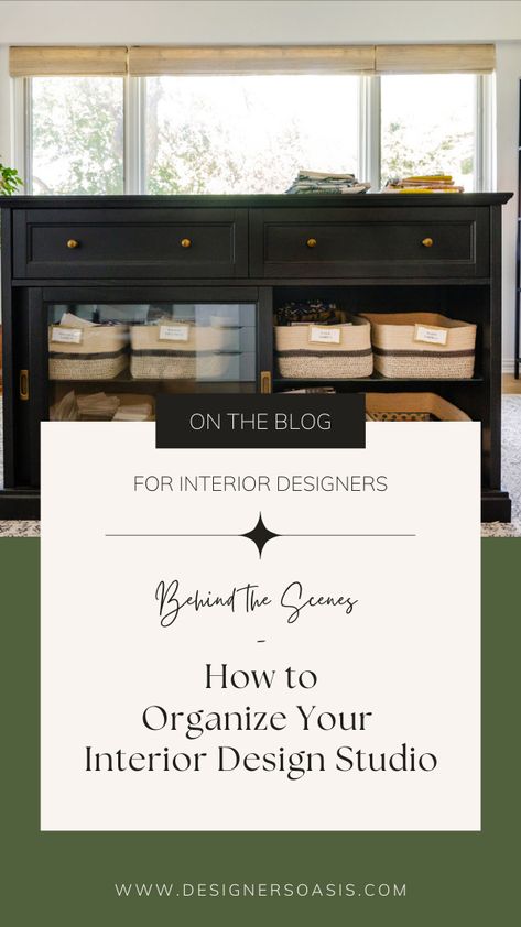 How to Organize a small interior design studio — Designer's Oasis How To Organize Interior Design Samples, Interior Design Studio Workspace, Interior Designer Studio, Small Interior Design, How To Become An Interior Designer, Interior Design Studios, Design Studio Workspace, Mother Of Four, Interior Design Process