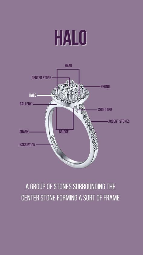 Pt 1. Anatomy Of An Engagement Ring Engagement Ring Anatomy, Ring Anatomy, Engagement Rings 101, Everyday Jewellery, Jewelry Education, Jewelry Drawing, Jewelry Ads, Insta Feed, Cad Design