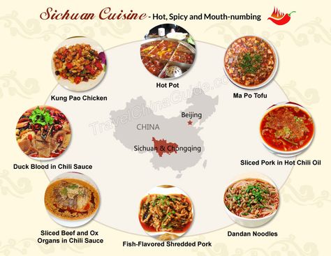 Sichuan Cuisine – Most Popular & Spicy Food in China Kong Pao Chicken, Szechuan Beef, Ma Po Tofu, Twice Cooked Pork, Hot Chili Oil, Famous Dishes, Sichuan Food, Cooking Curry, Pork Hock