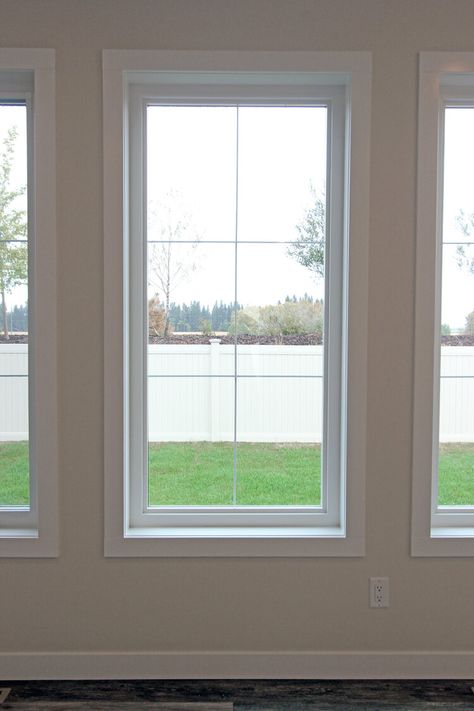 Framed In Windows, Molding Windows Interior, Trimming Out Windows Interior, Window Remodel Before And After, Interior Windows Without Trim, Window Molding Trim Interiors, Framing Around Windows, Contemporary Window Trim, Muntins Window