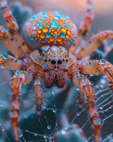 🕷️I love spiders ever since I started creating them with AI 🕸️ 😀 Please tag @digiart.of.alex if you repost my artwork. #spider #spiders #arachnophobia #instaspider Cool Spiders, Colorful Spiders, Colorful Spider, Macro Fotografia, Spider Species, Spider Costume, Black Widow Spider, Spirit Animals, Animals Art