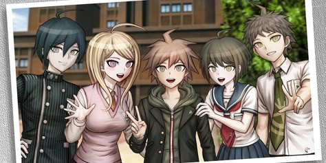 Danganronpa Official Art, Komaru Naegi, Danganronpa Art, Kaede Akamatsu, Makoto Naegi, Danganronpa Fanart, Danganronpa Game, Danganronpa Funny, Danganronpa Trigger Happy Havoc