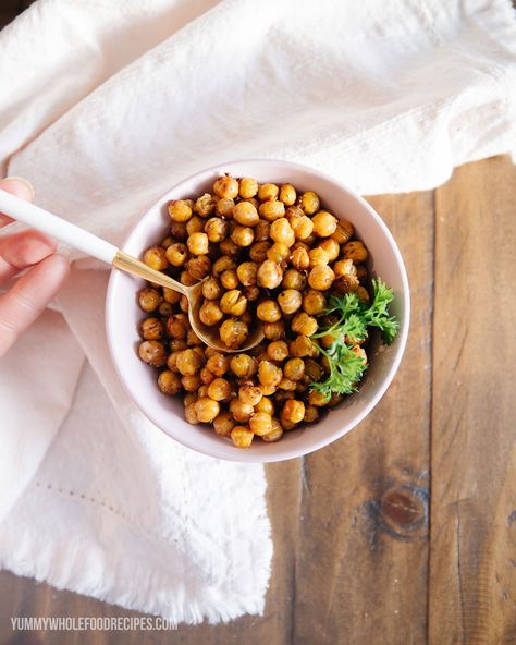 How to Roast Chickpeas - Yummy Whole Food Recipes How To Roast Chickpeas, Gina Livy Recipes, Roast Chickpeas, Cottage Cheese Bread Recipe, Gina Livy, Whole Foods Meal Plan, 10 Healthy Foods, Egg Bites Recipe, Food Healthy Recipes