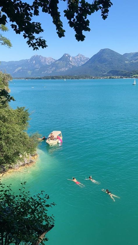 #summer #lake #friends #qualitytime #austria #salzburg #wolfgangsee Salzburg Austria Summer, Innsbruck Austria Summer, Austria Aesthetic, Lake Friends, Our Last Summer, Austria Salzburg, Gap Year Travel, Innsbruck Austria, Lake Summer